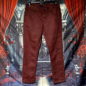 G By Guess Calan Jeans Men's 32x32 Red Denim Tapered Leg Streetwear Outdoor